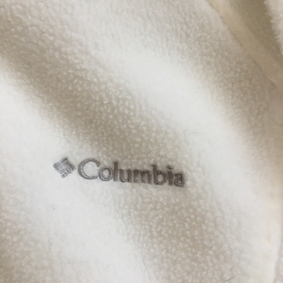 Columbia woman’s fleece zip up white XL - Picture 4 of 5